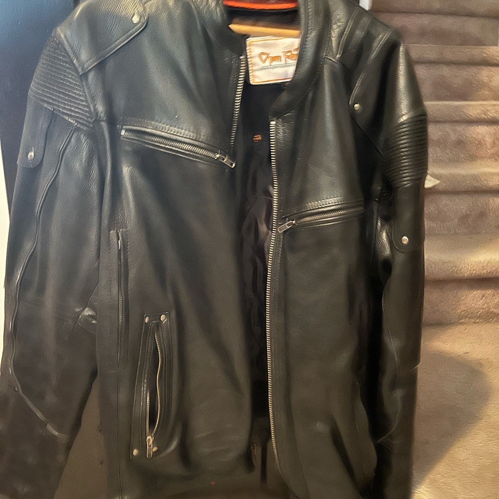 Leather jacket heavy grade leather